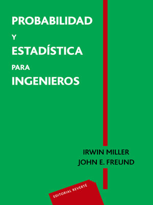 cover image of Probabilidad y estadística para ingenieros
